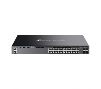 OMADA 24 PORT GIGABIT STACKABLE L3 MANAGED SWITCH WITH 4 10GE SFP SLOTS