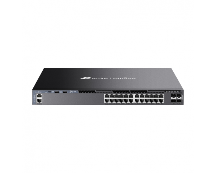 OMADA 24 PORT GIGABIT STACKABLE L3 MANAGED SWITCH WITH 4 10GE SFP SLOTS