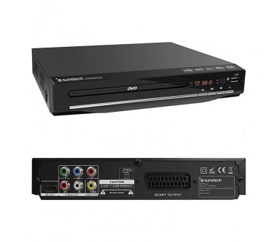 pReproductor DVD compacto y practico con HDMI y entrada USB para que puedas disfrutar de todos tus contenidos multimedia con la