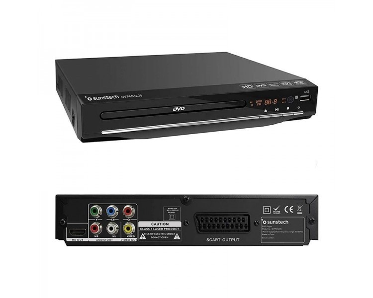 pReproductor DVD compacto y practico con HDMI y entrada USB para que puedas disfrutar de todos tus contenidos multimedia con la