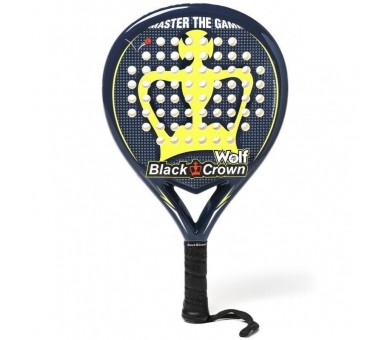 h2Pala Padel Black Crown Wolf h2divpEl modelo Wolf es de forma redonda y con superficie rugosa ppDisenada para jugadores de niv