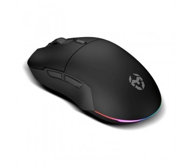 ph2KOMET h2h2RGB WIRELESS GAMING MOUSE h2ul liSensor optico PMW 3212 de gran precision li li8 botones li li5 niveles DPI 800 12