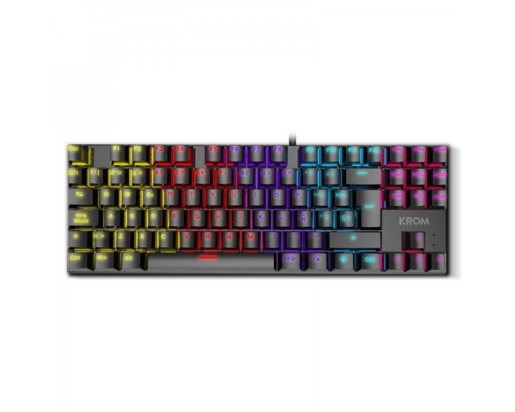 ph2KASIC TKL h2h2MECHANICAL RAINBOW TKL GAMING KEYBOARD h2ul liFormato TKL sin teclado numerico li liTeclado mecanico con switc