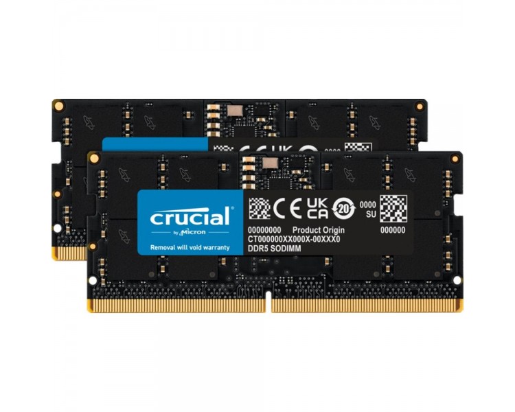 Memoria ram ddr5 32gb 2x16gb crucial