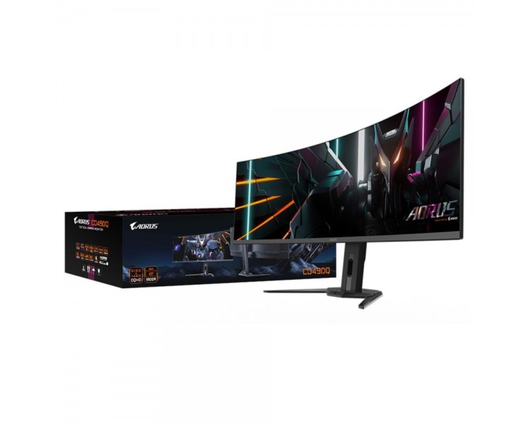 Monitor curvo gaming gigabyte aorus co49dq