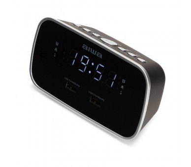 ph2ELEGANTE RADIO RELOJ DESPERTADOR h2Tamano pequeno y compactobrbrh2FUNCIoN DOBLE ALARMA h2Con funcion Snooze y Sleepbrbrh2CON