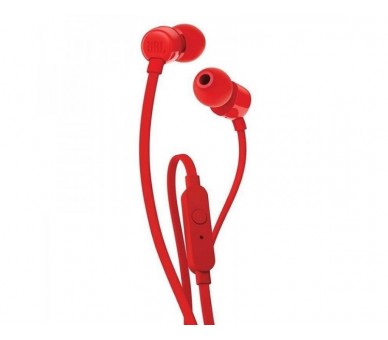 Auriculares de Boton JBL T110 Rojo