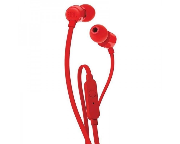 Auriculares de Boton JBL T110 Rojo