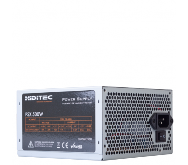 FUENTE DE ALIMENTACION HIDITEC PSU ATX PSX500 500W HPR CON CABLE