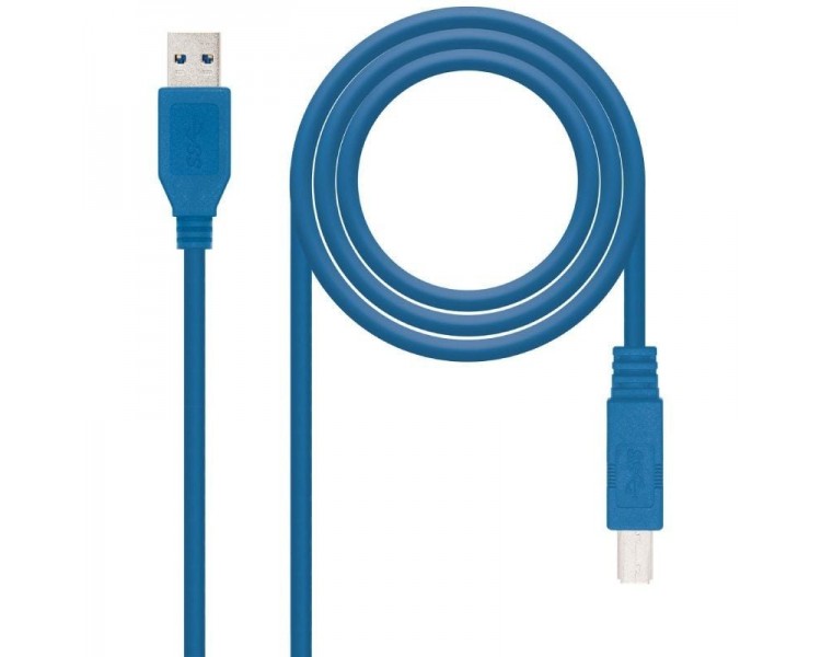 h2Cable USB 30 impresora tipo A M B M Azul 20m h2divCable USB 30 con conector tipo A USB 30 9Pin macho en un extremo y tipo B U