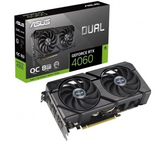 h2ASUS Dual GeForce RTX 4060 EVO Edicion OC 8GB GDDR6 h2divpulliCon tecnologia NVIDIA DLSS3 arco ultraeficiente de Ada Lovelace