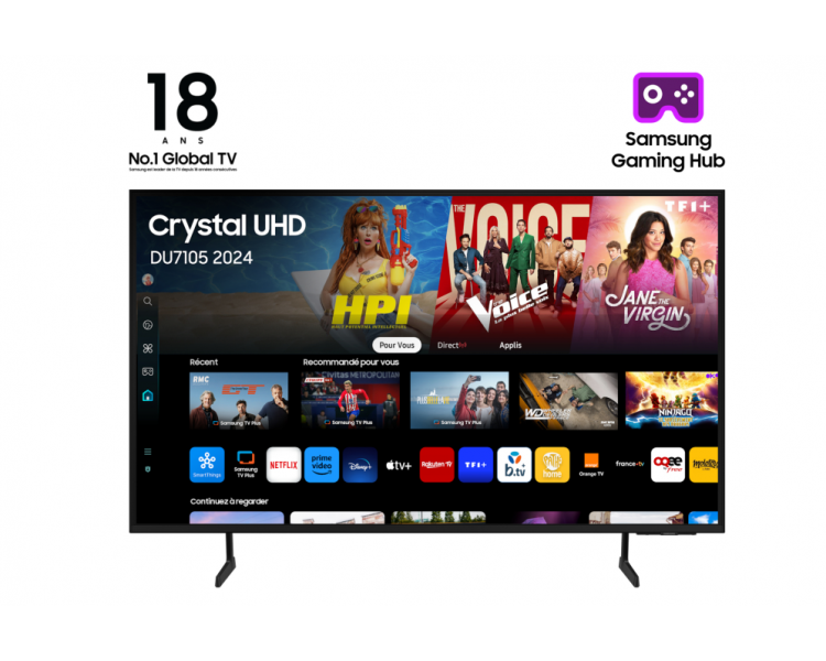 TV SAMSUNG 50 TU50DU7105 CRYSTAL UHD SMART TV BT