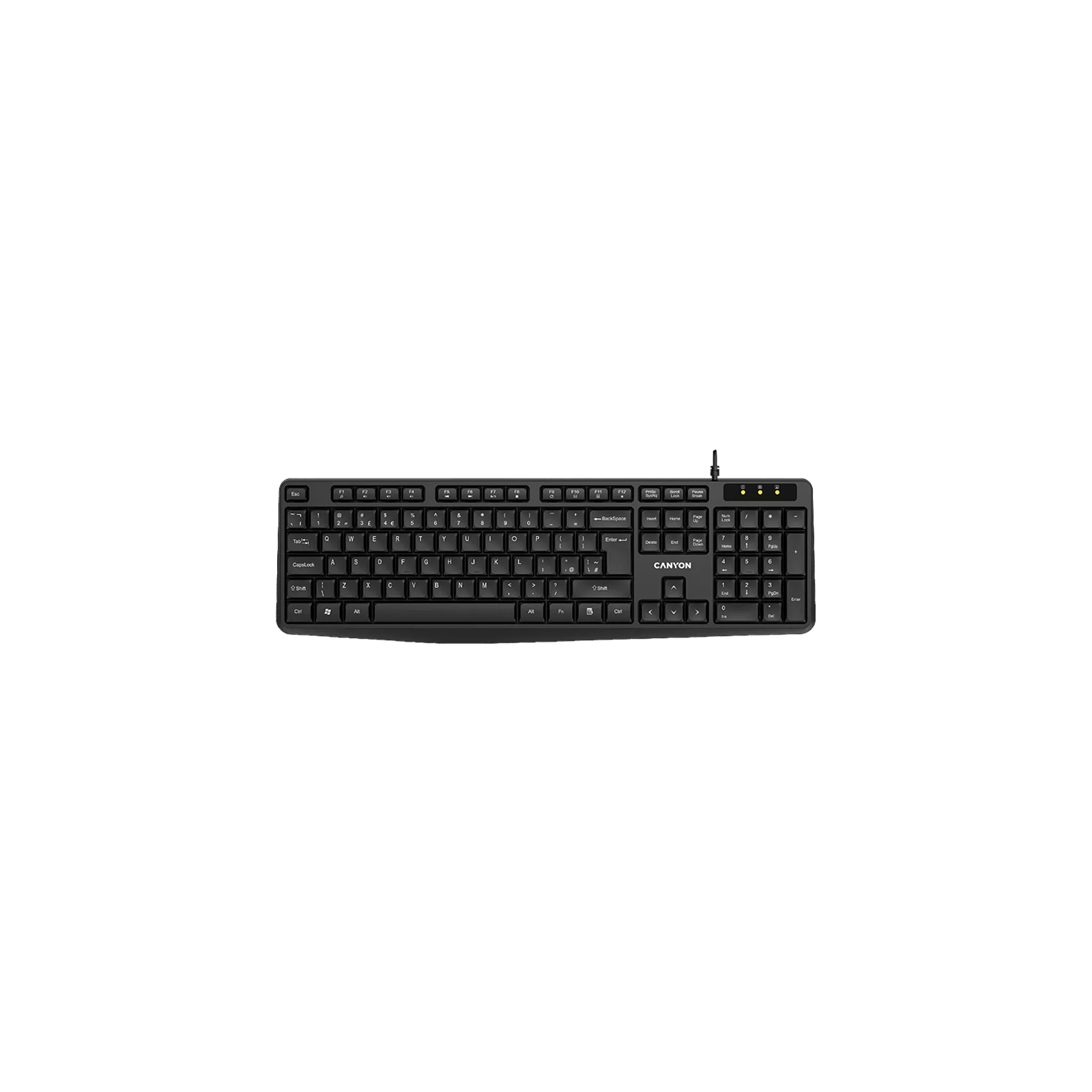 CANYON TECLADO ALÁMBRICO KB-1 ES LAYOUT NEGRO