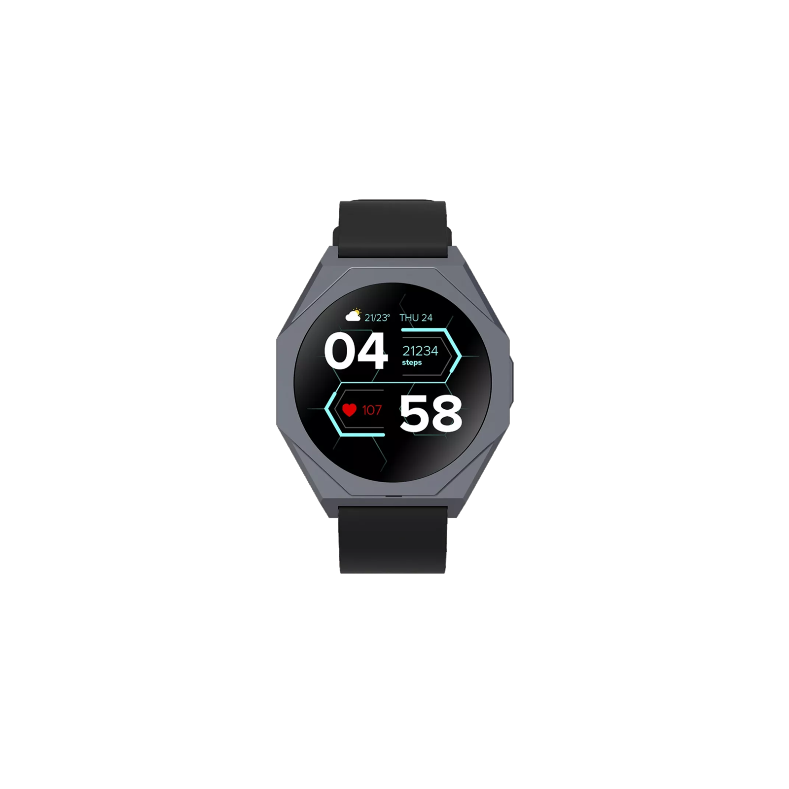 CANYON RELOJ INTELIGENTE OTTO SW-86 NEGRO