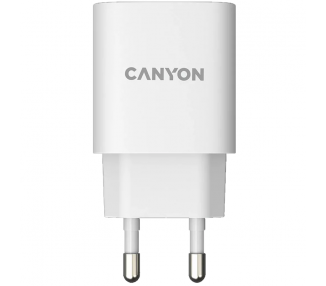 CANYON CARGADOR H-20-04 PD 20W QC 3.0 18W USB-A USB-C BLANCO