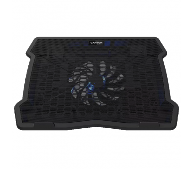 CANYON SOPORTE REFRIGERACION PARA PORTATILES HASTA 15.6" NS02 1VENTILADOR 2USB LED NEGRO