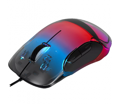 CANYON RATON GAMING BRAVER GM-728 RGB 6 BOTONES TRANSPARENTE