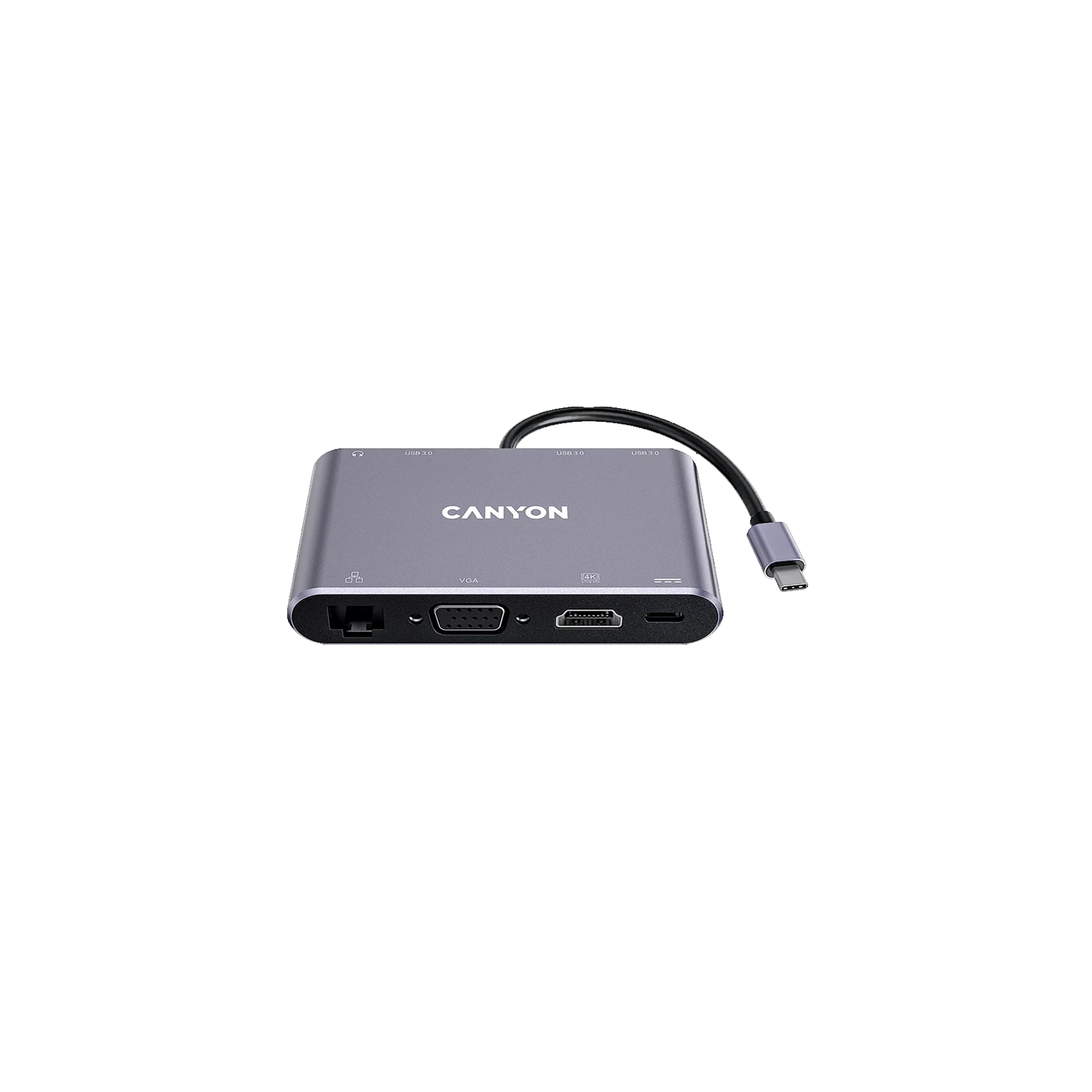 CANYON HUB DS-14 8EN1 4K USB-C GRIS OSCURO