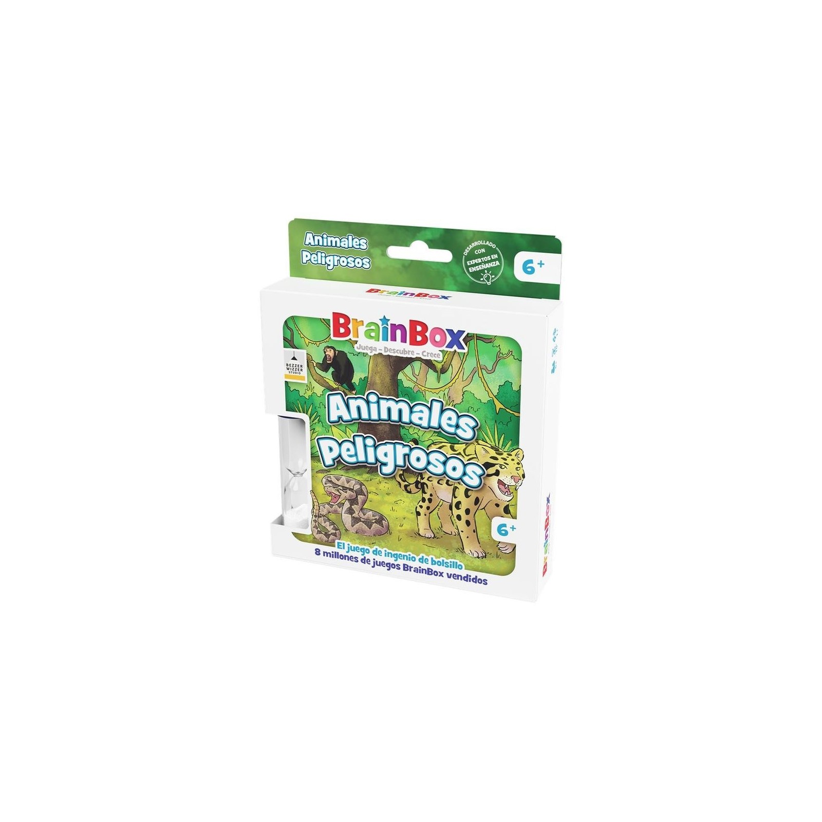 Juego mesa brainbox pocket animales peligrosos