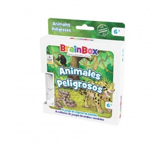 Juego mesa brainbox pocket animales peligrosos