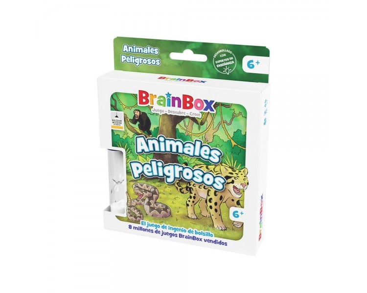 Juego mesa brainbox pocket animales peligrosos