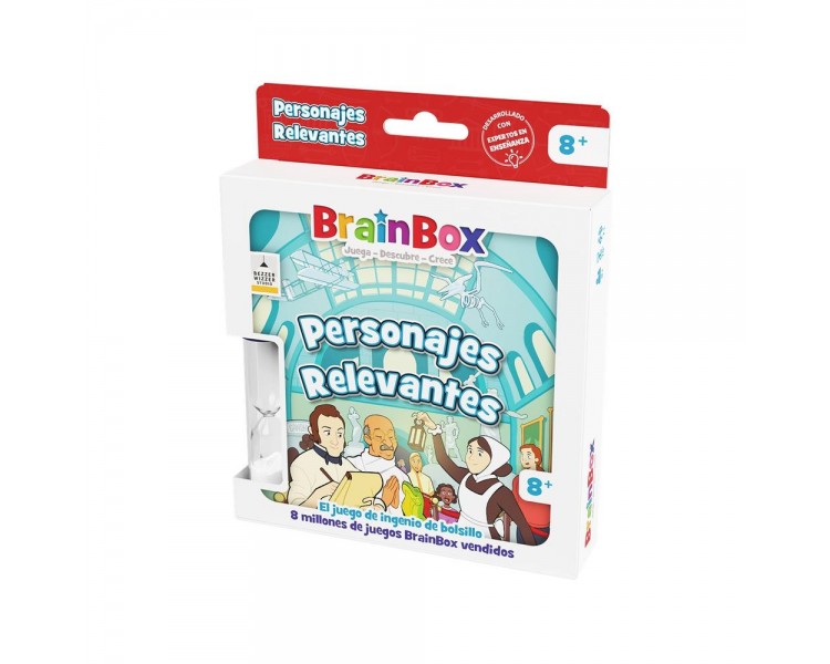 Juego mesa brainbox pocket personajes relevantes