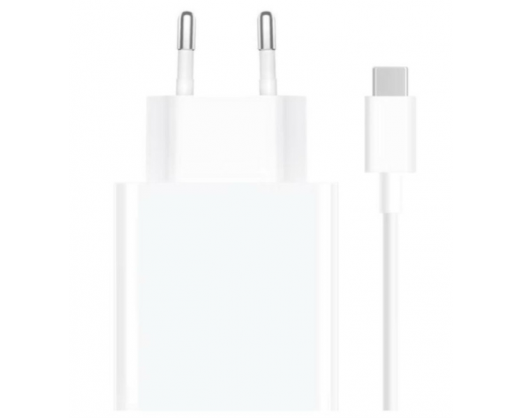 CARGADOR DE PARED XIAOMI TIPO A 33W CABLE WHITE