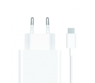 CARGADOR DE PARED XIAOMI TIPO A 67W CABLE WHITE