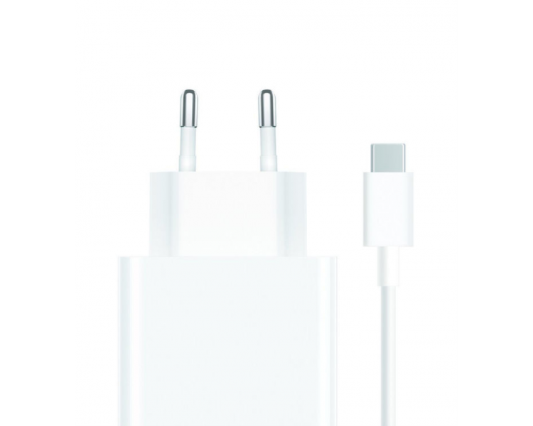 CARGADOR DE PARED XIAOMI TIPO A 67W CABLE WHITE