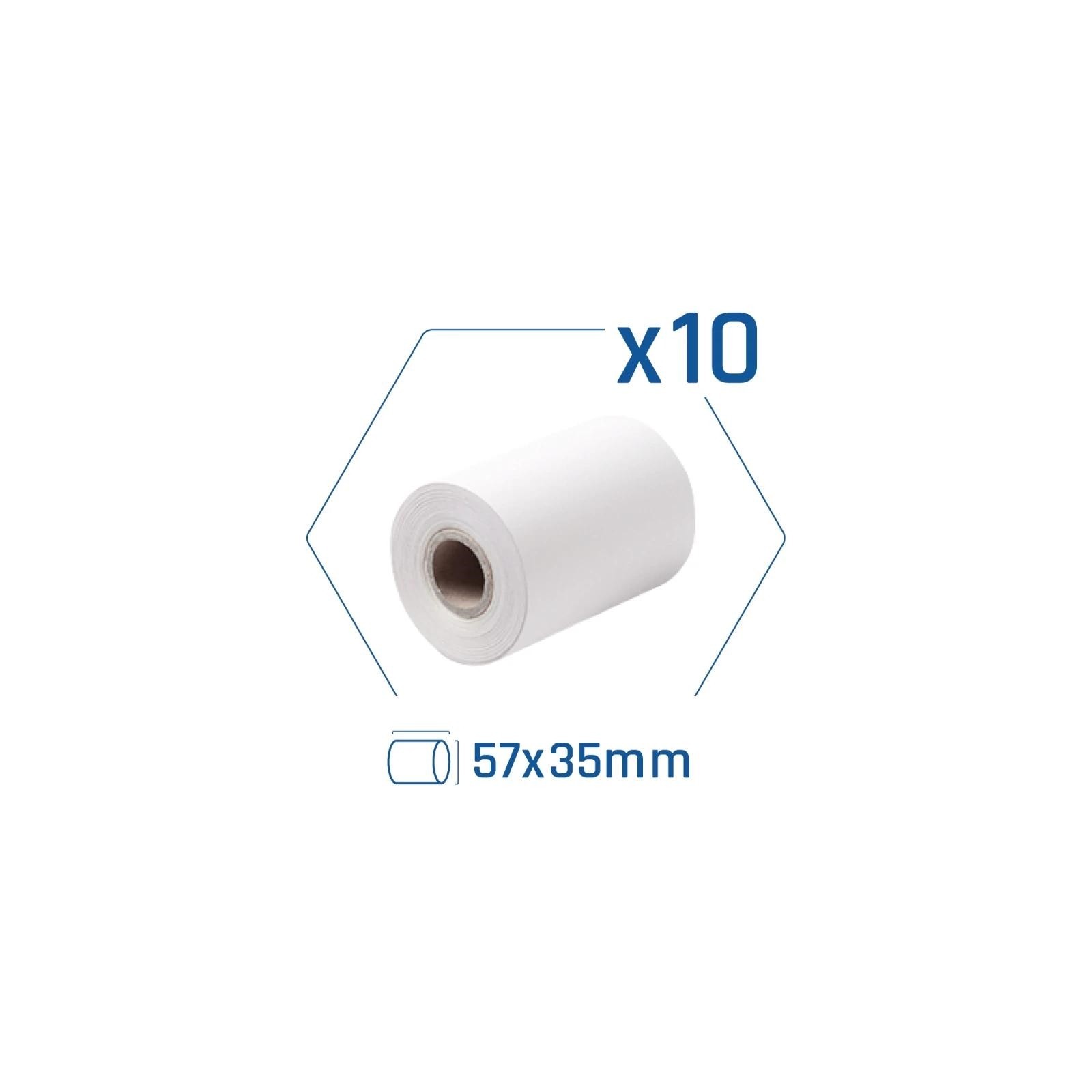 iggual Pack 10 rollos papel termico datafono 57x35