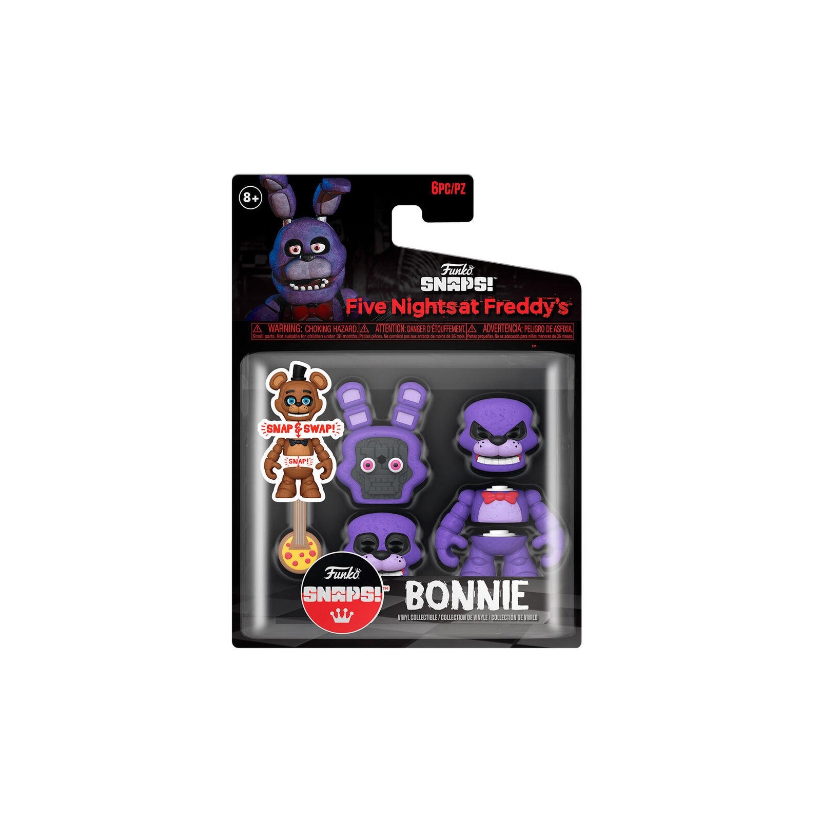 Figura Snaps! Five Nights At Freddys Bonnie 6 Unidades