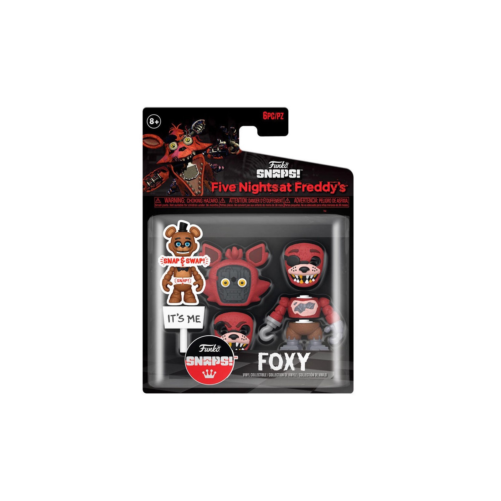 Figura Snaps! Five Nights At Freddys Foxy 6 Unidades