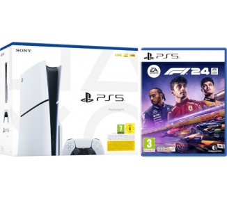 CONSOLA WHITE SLIM EDITION + DUALSENSE (1TB) + EA SPORTS F1 24