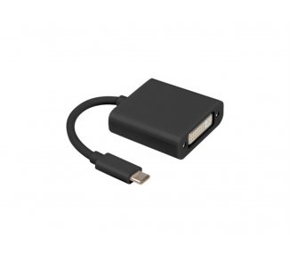 ADAPTADOR USB LANBERG USB C M 31 A DVI I H 245 DUAL LINK 15CM NEGRO