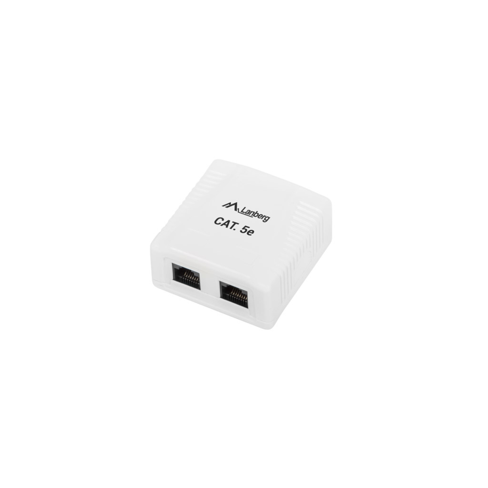 ROSETA DE SUPERFICIE LANBERG CAT5E UTP 2X TOMA RJ45 BLANCO