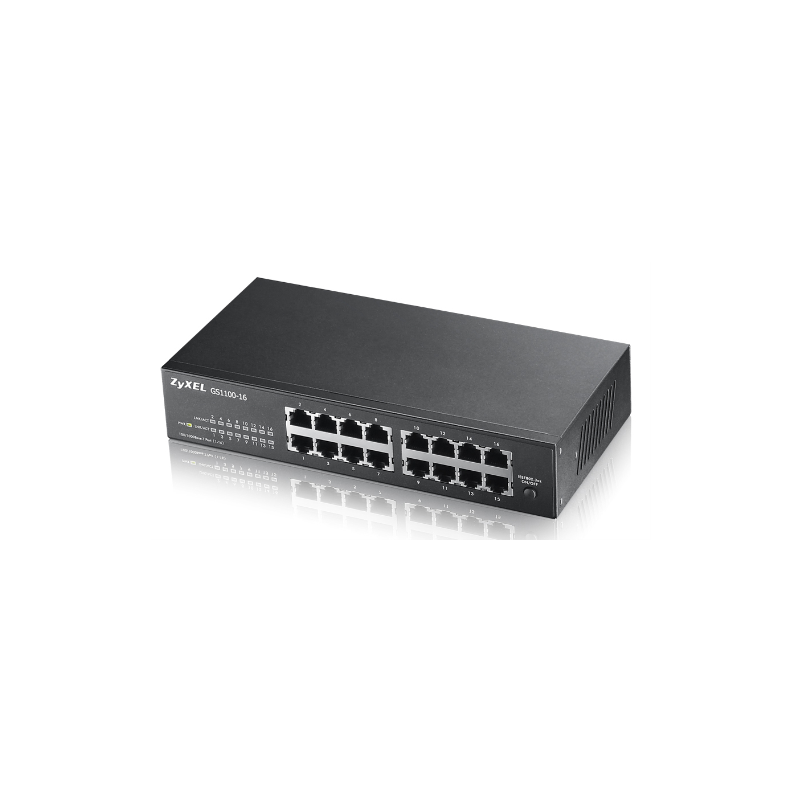 SWITCH ZYXEL GS1100 16 V3 16 PORT GIG NO GESTIONADO