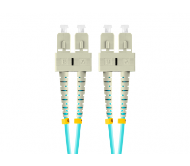 CABLE DE FIBRAOPTICA LANBERG 1M MULT SC UPC SC UPC DUPLEX OM3 50 125 LSZH AZUL