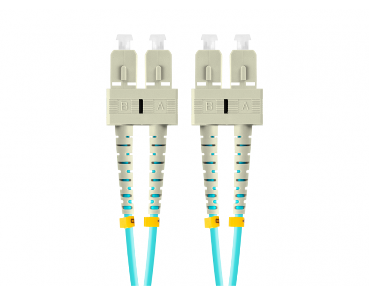 CABLE DE FIBRAOPTICA LANBERG 1M MULT SC UPC SC UPC DUPLEX OM3 50 125 LSZH AZUL