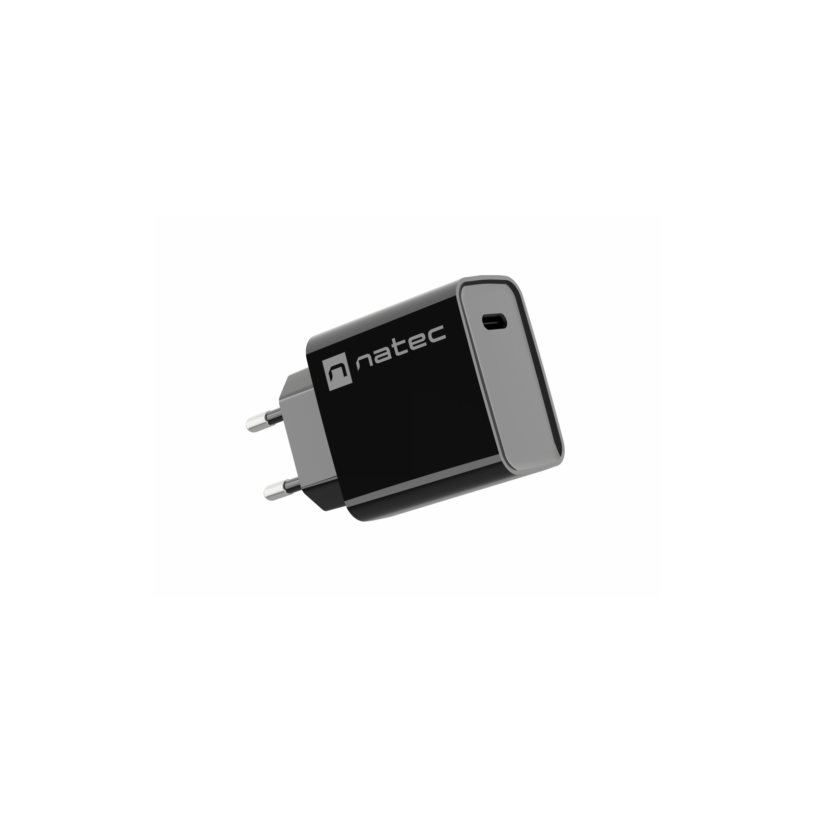 CARGADOR NATEC RIBERA 20W 1XUSB C PD30 QC30 NEGRO