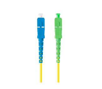 CABLE DE FIBRAOPTICA LANBERG 5M MONO SC APC SC UPC SIMPLEX G657A1 LSZH AMARILLO