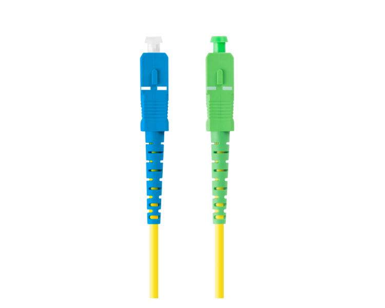 CABLE DE FIBRAOPTICA LANBERG 5M MONO SC APC SC UPC SIMPLEX G657A1 LSZH AMARILLO