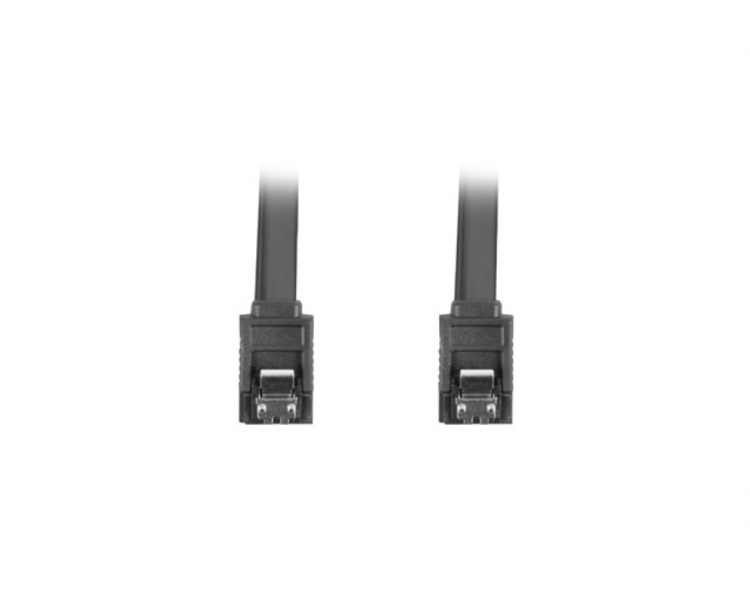 CABLE SATA III LANBERG 6GB S HEMBRA HEMBRA CLIP METAL 30CM NEGRO