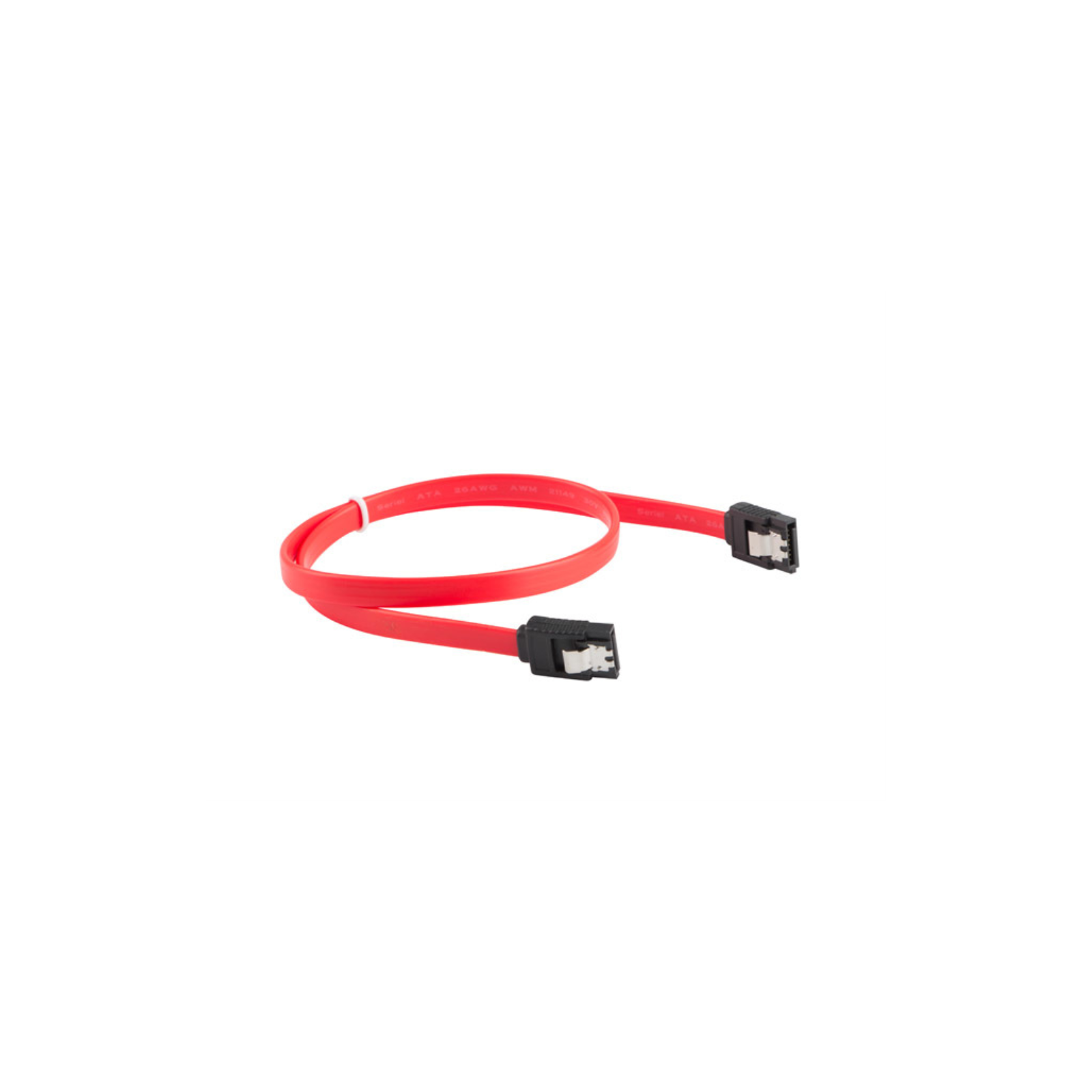 CABLE SATA III LANBERG 6GB S HEMBRA HEMBRA CLIP METAL 30CM ROJO