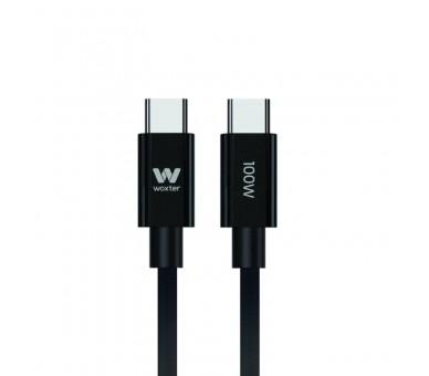 p ph2WOXTER CABLE TYPE C 100W BLACK 3M h2ul libEspecificaciones b li liCable de carga rapida y datos de 100W transmision de alt