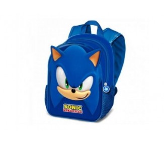 Mochila 3D Face Sonic The Hedgehog 31Cm