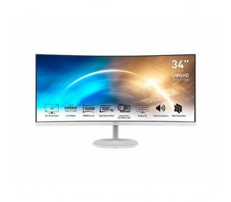 Monitor 34pulgadas msi pro mp341cqw blanco