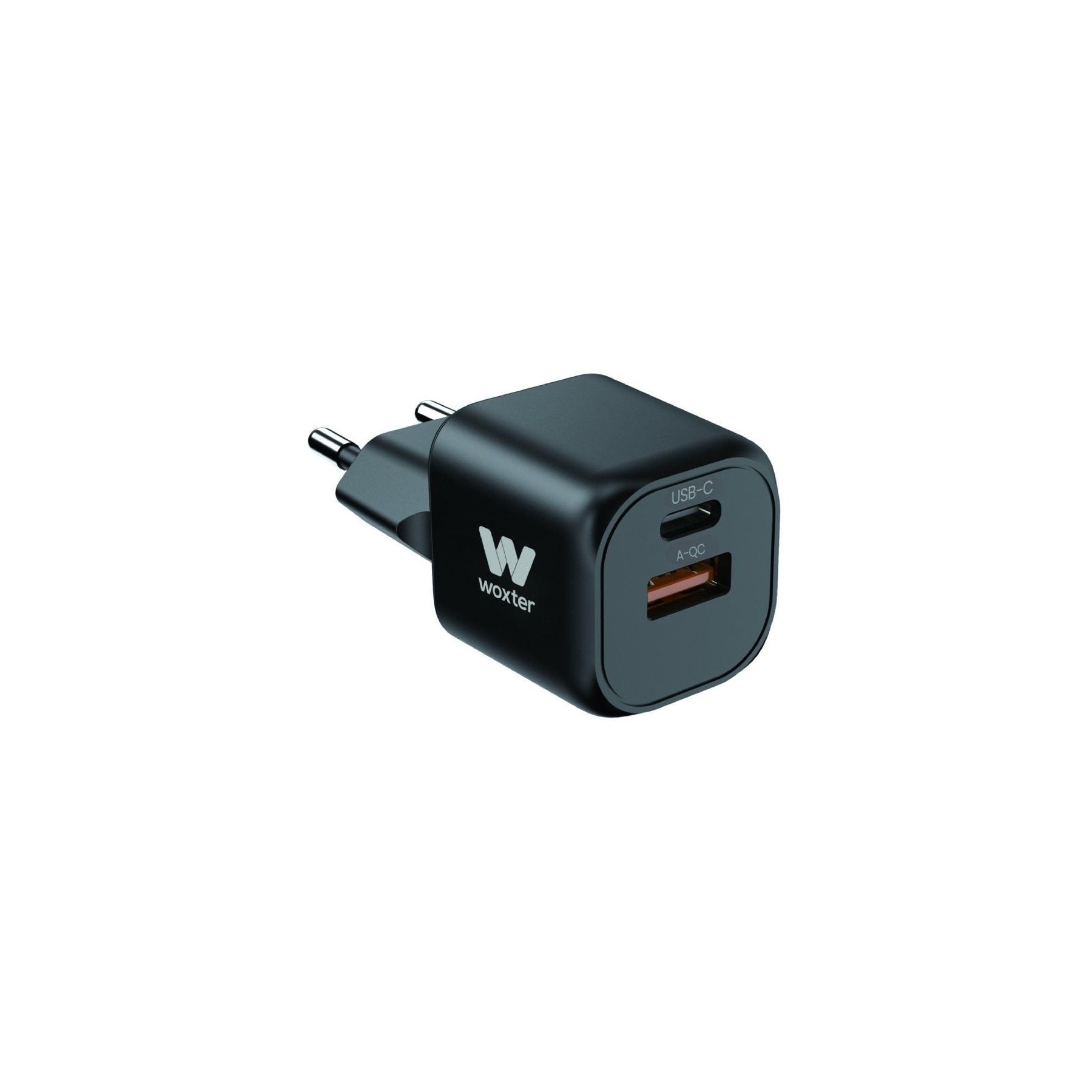 h2WOXTER 2PORT MINI CHARGER Mini cargador rapido de 20W h2divpMini Cargador Rapido 1 Toma USB C USB A ppPuedes cargar un dispos