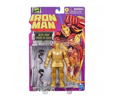 Figura Iron Man Model 01-Gold Iron Man Marvel 15Cm