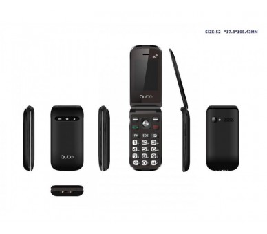 Teléfono Qubo X-209 2,4 4G Negro