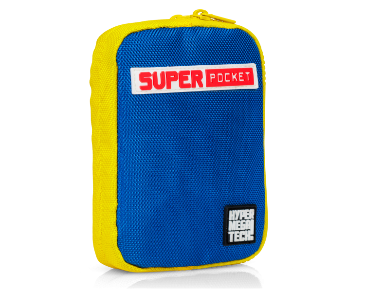 Blaze Evercade Hmt Super Pocket Fabric Case - Blue/Yellow